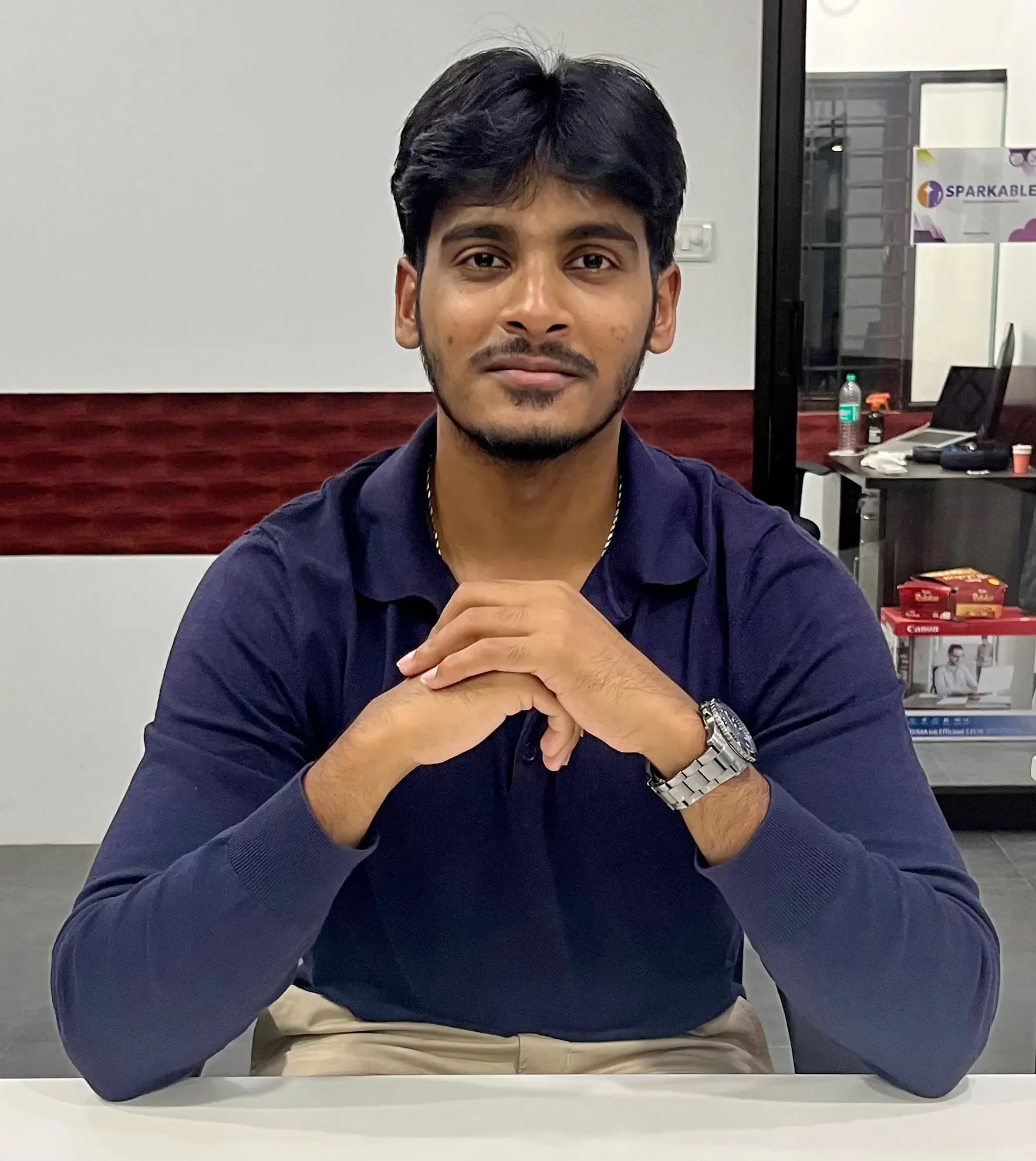 A member of the Sparkable team at the studio